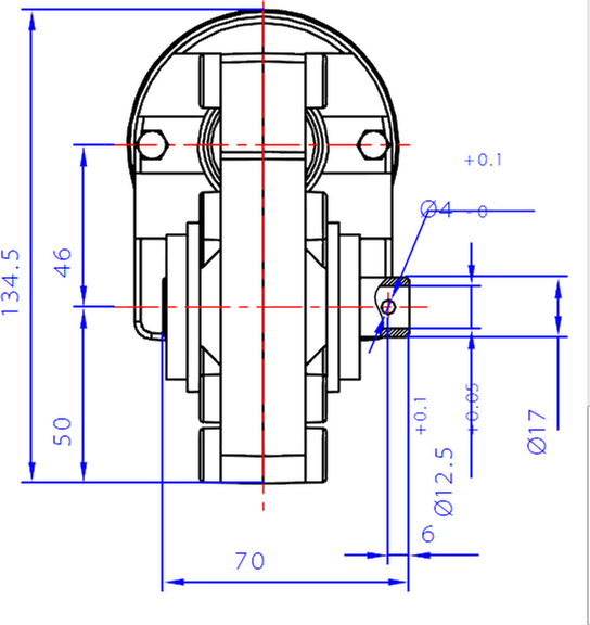 Dayton worm drive dimensions front