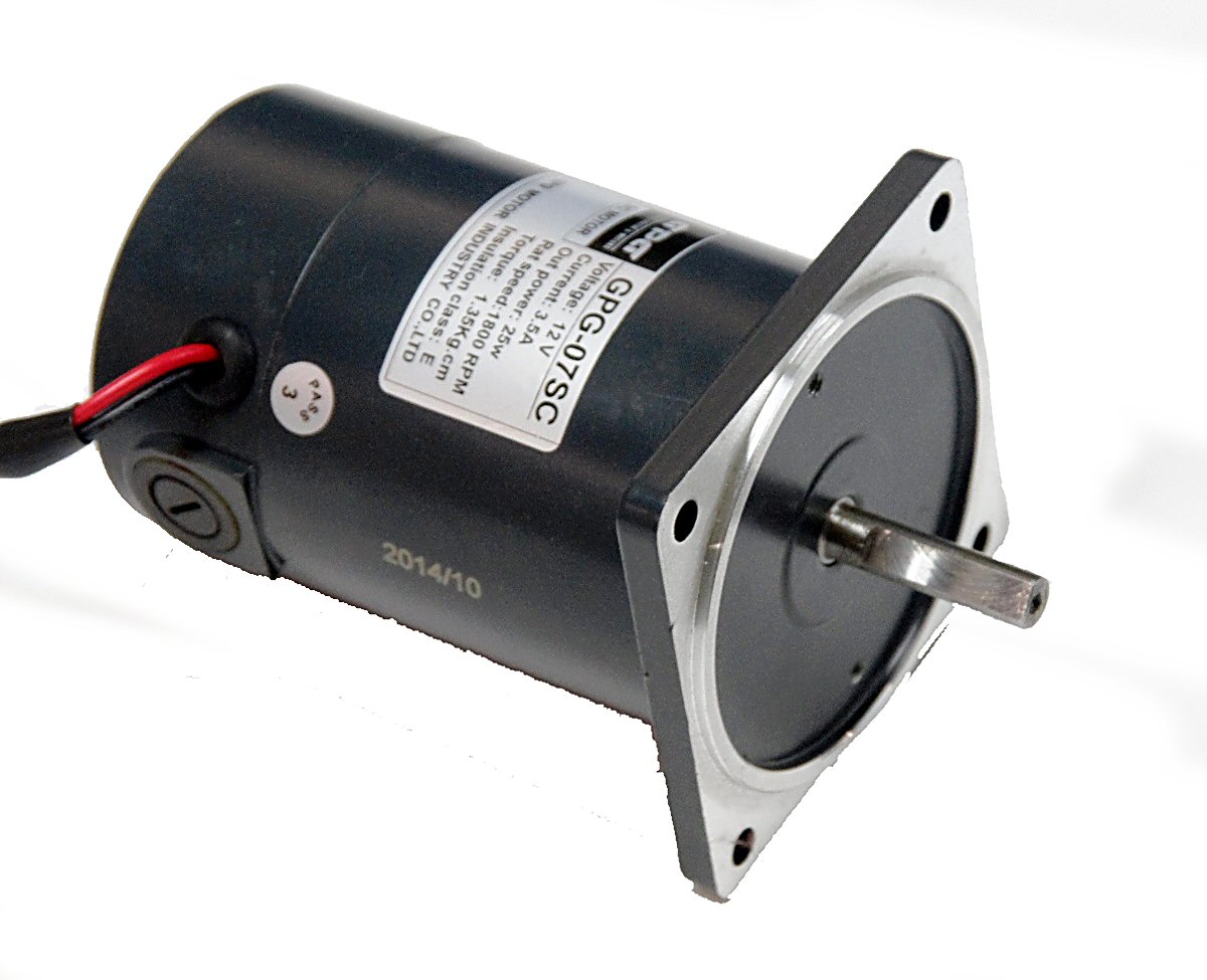 25W Straight DC Motor 12V 1800RPM