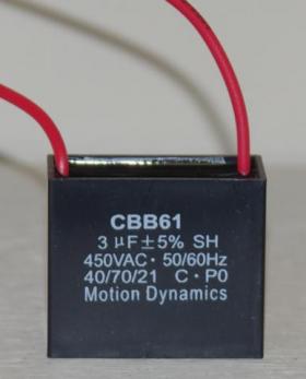 3ÂµF, 500V AC Start/Run Capacitor (CBB61)