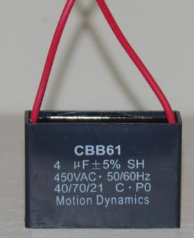 4ÂµF, 500V AC Start/Run Capacitor (CBB61)