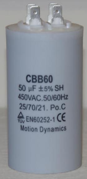 50ÂµF, 500V AC Start/Run Capacitor (CBB60)