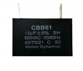 1.5µF, 500V AC Start/Run Capacitor (CBB61) terminal