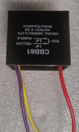 3 wire multi capacitor 1uf + 2uf