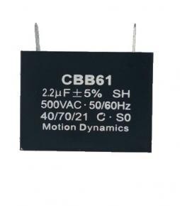 2.2µF, 500V AC Start/Run Capacitor (CBB61) terminal