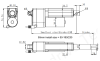 Linear Actuator 50mm Stroke 20mm/Sec 12V 400N Clevis End and Pot