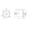 40W 90mm Industrial Geared DC Motor
