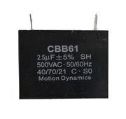 2.5µF, 500V AC Start/Run Capacitor (CBB61) terminal