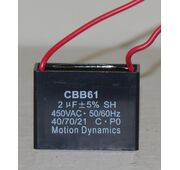 2ÂµF, 500V AC Start/Run Capacitor (CBB61)