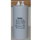 75ÂµF, 500V AC Start/Run Capacitor (CBB60)