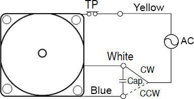 Wiring diagram for AC Induction Motor